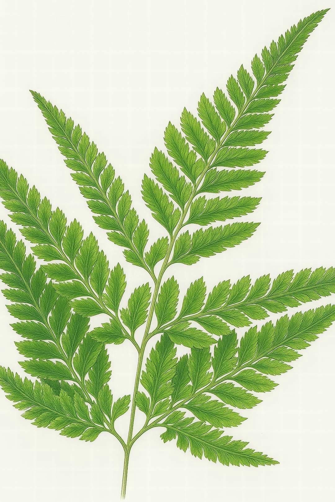 A detailed close-up of the glossy, dark green, leathery fronds of a Leatherleaf Fern.